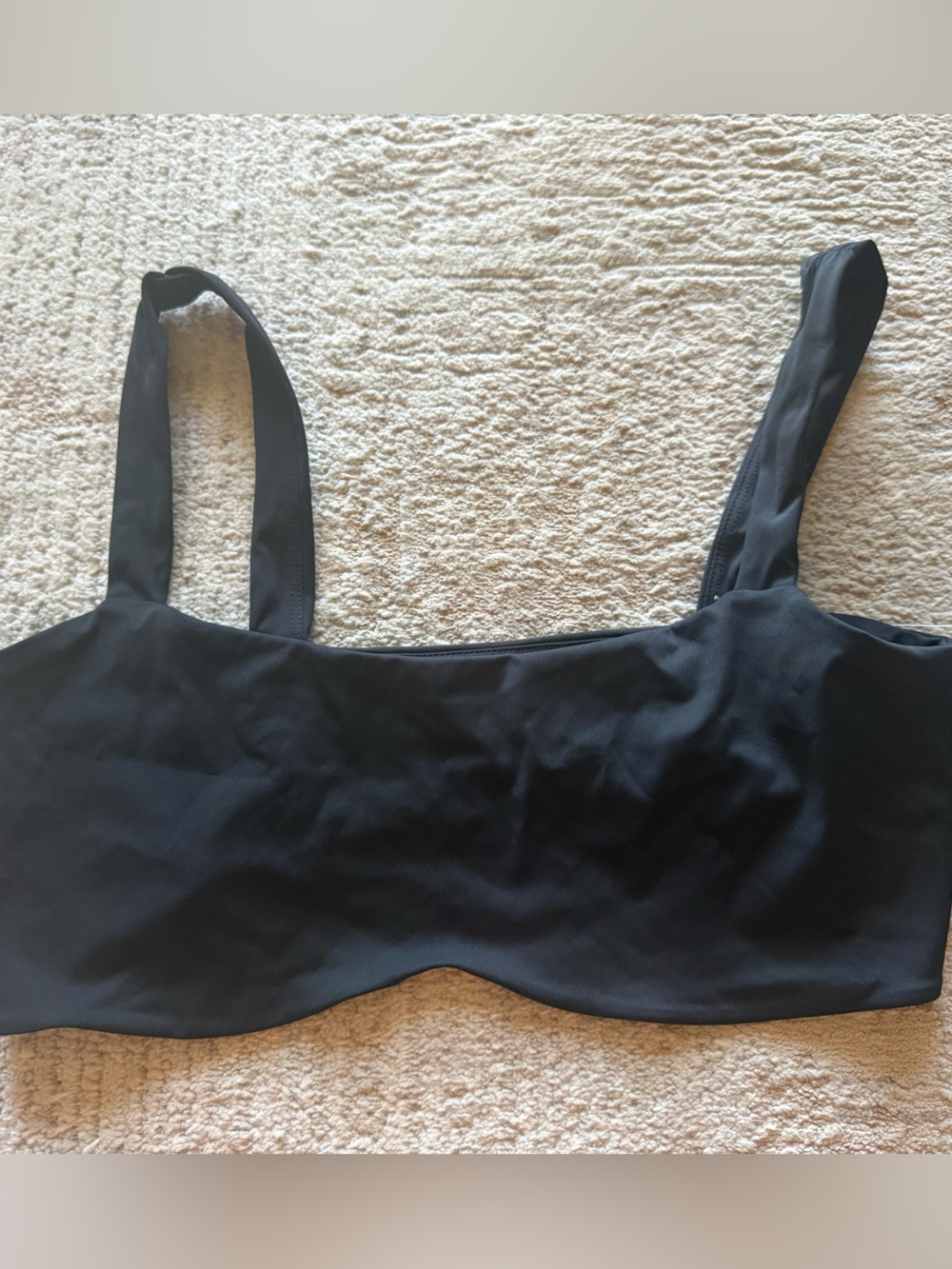 Forever 21 Black Square-Neck Bikini Top